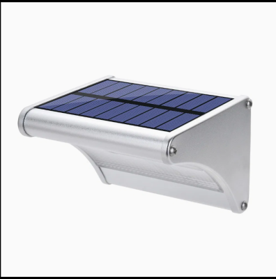 Super Bright 6000K White LED Lamp Solar Wall Light with Mono Solar Panel